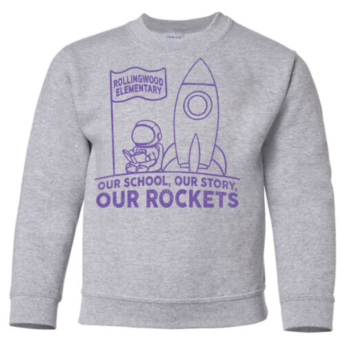 PRINTED - Youth Gildan Heavy Blend™ 8 oz., 50/50 Fleece Crew Thumbnail