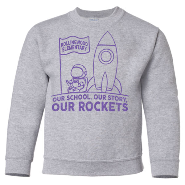 PRINTED - Youth Gildan Heavy Blend™ 8 oz., 50/50 Fleece Crew Thumbnail